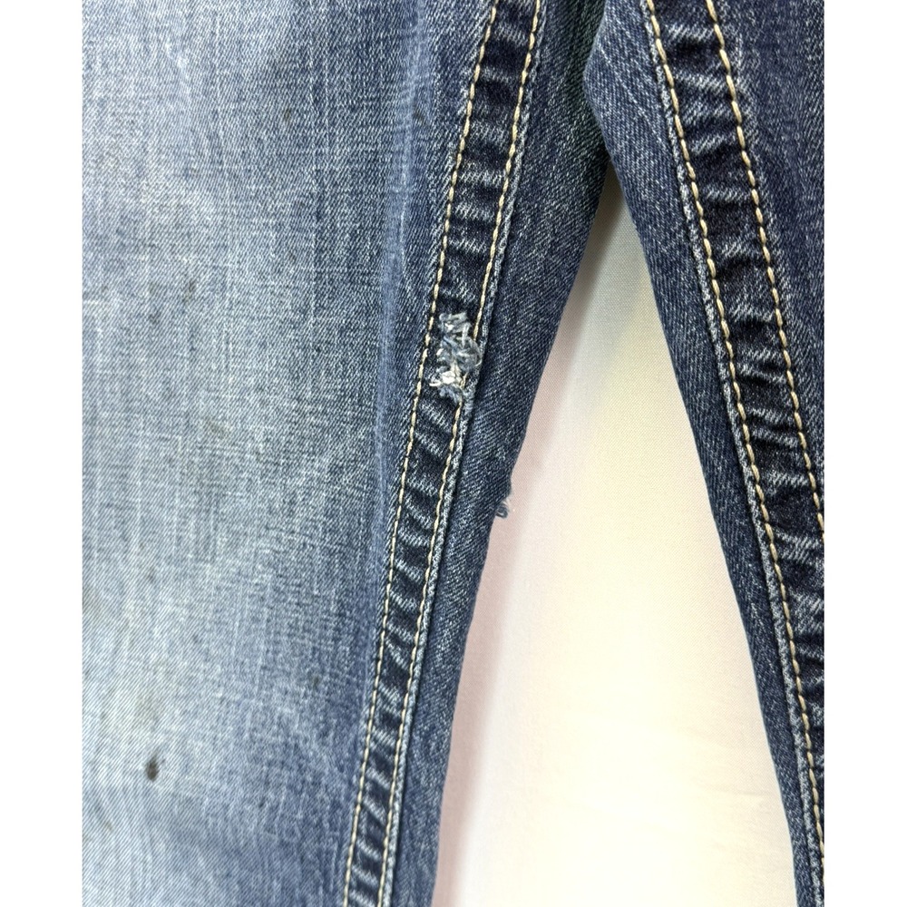 Ariat M5 Slim Outlaw Stackable Straight Leg Jeans Blue Thrashed Mens 31x34 - Picture 3 of 9